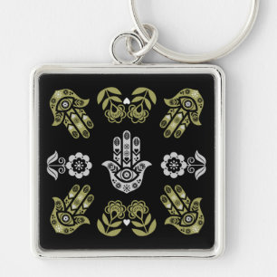 Porte-clés Art de protection de la main Hamsa