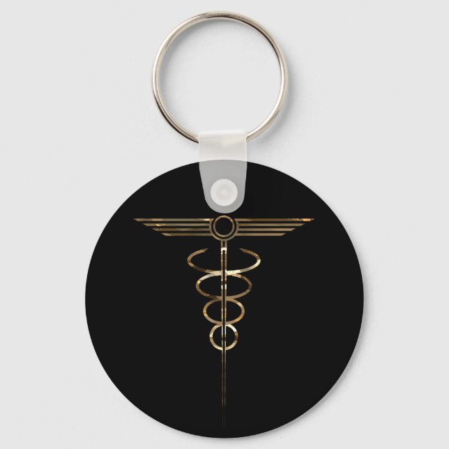 Porte-clés Art déco Caduceus (Recto)