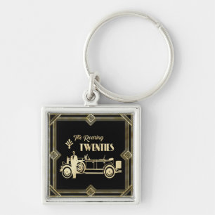 Porte-clés Art Déco La Voiture Black Gold Des Années 2000