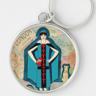 Porte-clés Art Déco Voyage Lover Cercle clé / Porte - clé