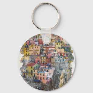 Porte-clés Art des Cinque Terre