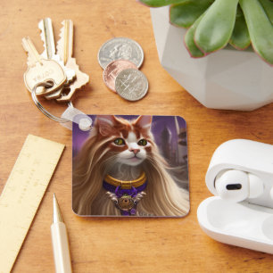 Porte-clés Art du chat