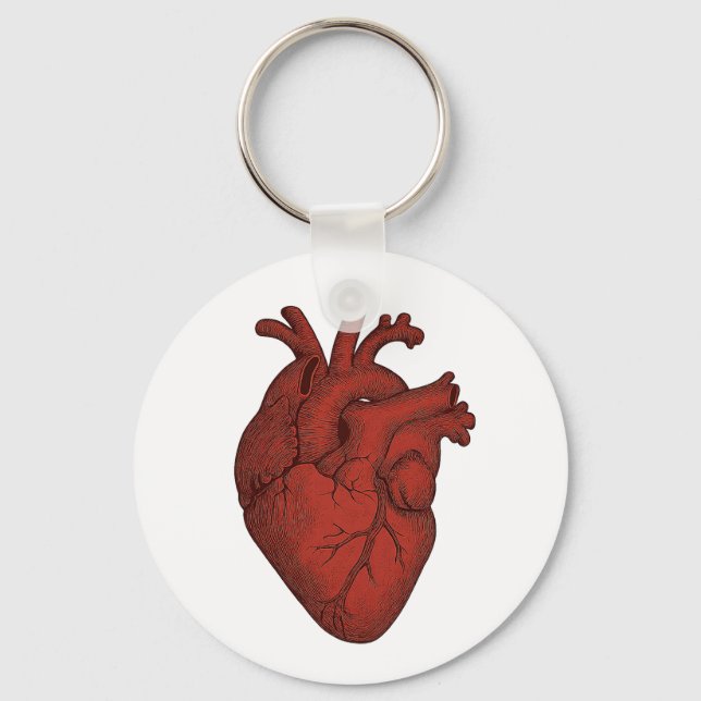 Porte-clés Art du Cœur Anatomique – Illustrations  (Recto)