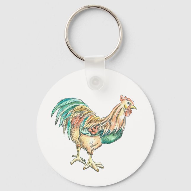 Porte-clés Art du coq (Recto)