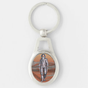 Porte-clés Art du paysage de planète surréaliste voyageur cos