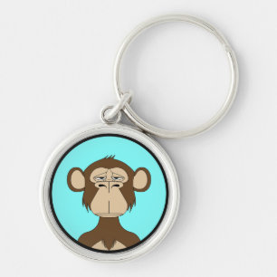 Porte-clés Art du singe ennuyé BAYC