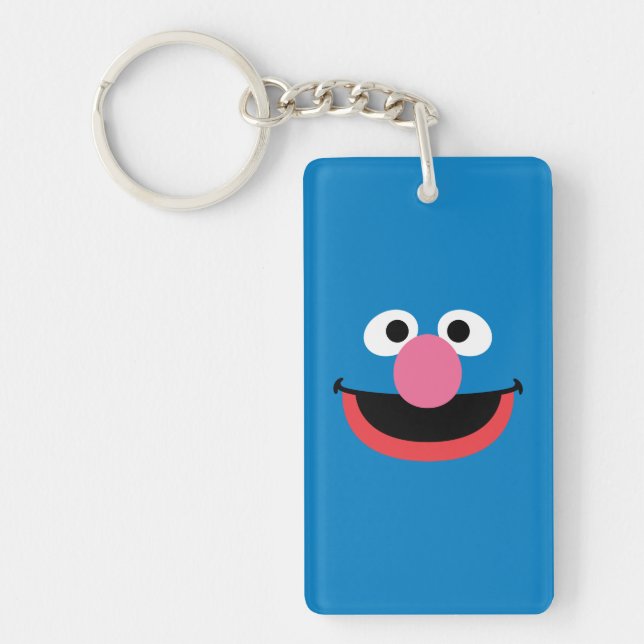 Porte-clés Art du visage de Grover (Devant)