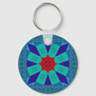 Porte-clés Art Égyptien Ancien : Un Mandala Vibrant.