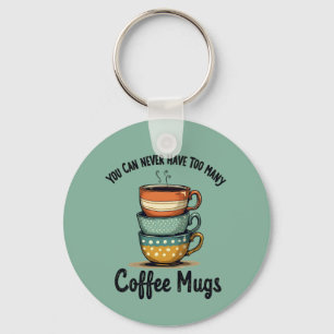 Porte-clés Art esthétique de café rustique amateur de café vi