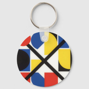 Porte-clés Art géométrique Bauhaus Suprématiste audacieux