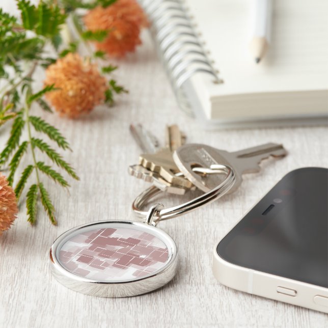 Porte-clés Art géométrique "Soda de raisin" (Côté)