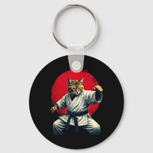Porte-clés Art Martial Japonais Judo Karate Chat Homme Femmes
