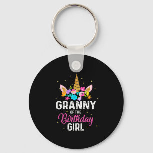 Porte-clés Art Mère Granny Of The Birthday Girl Birthday