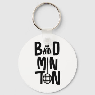 Porte-clés Art minimal Badminton cool