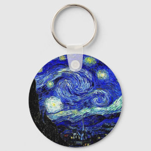 Porte-clés Art nocturne de Van Gogh Starry