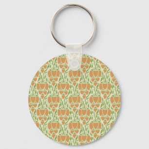 Porte-clés Art Nouveau : Élégance florale