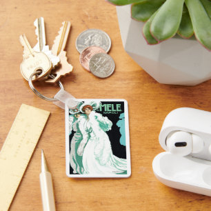 Porte-clés Art Nouveau vintage, Italie Mode et Femme