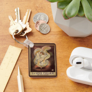 Porte-clés Art Nouveau vintage, La Loie Fuller Danseur Modern