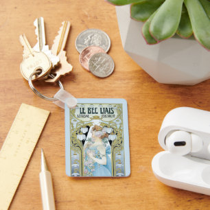 Porte-clés Art Nouveau vintage Le Bec Liais, Privat Livemont