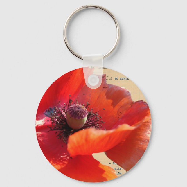 Porte-clés Art numérique de Poppy et Ephemera (Recto)