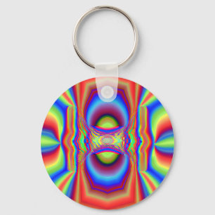 Porte-clés Art numérique d'intersection dimensionnelle