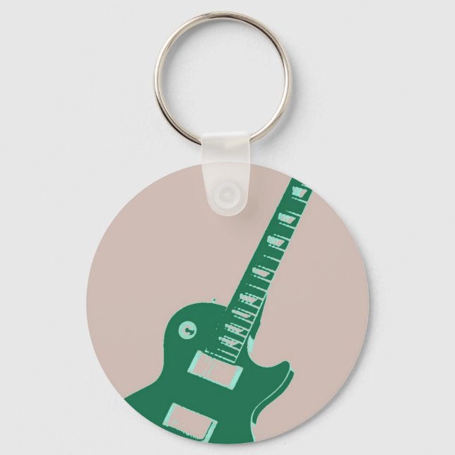 Porte-clés Art pop guitare électrique (Recto)