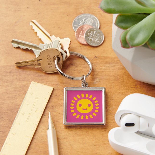 Porte-clés Art solaire jaune (Bureau)