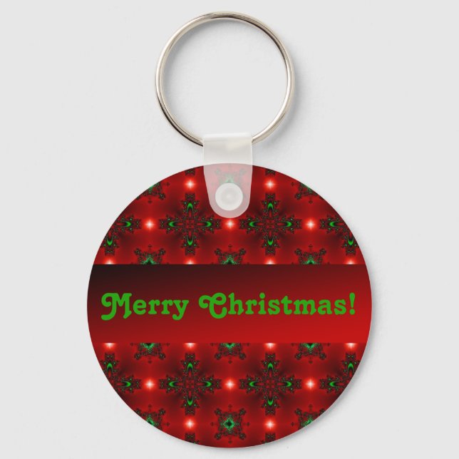 Porte-clés Artdeco de Noël en style rétro (Recto)