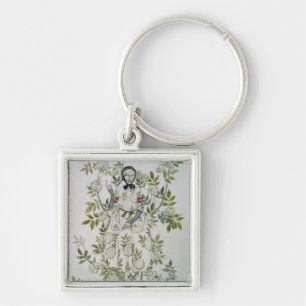 Porte-clés Arthur Rackham au milieu d'un arbre a reposé un