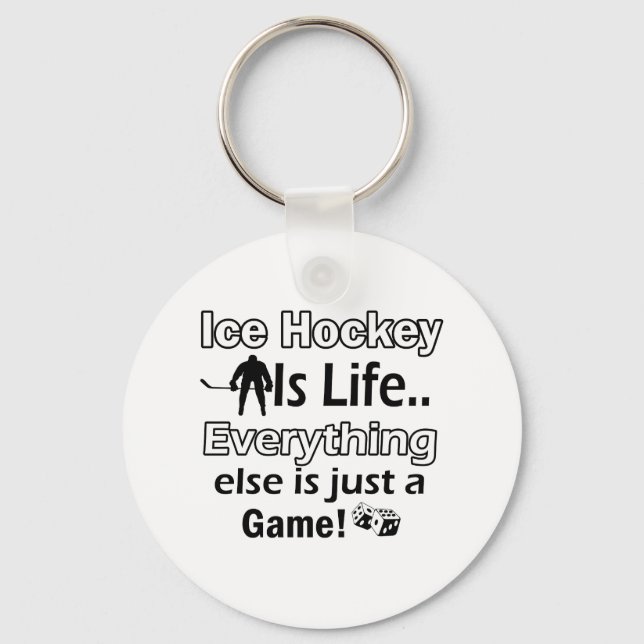 Porte-clés Articles cadeaux de hockey sur glace (Recto)