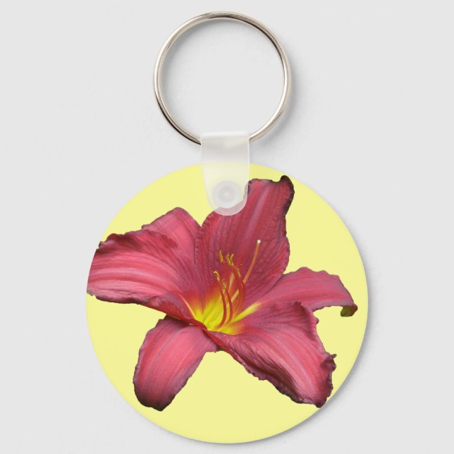 Porte-clés Articles coordonnants Red Daylily (Recto)
