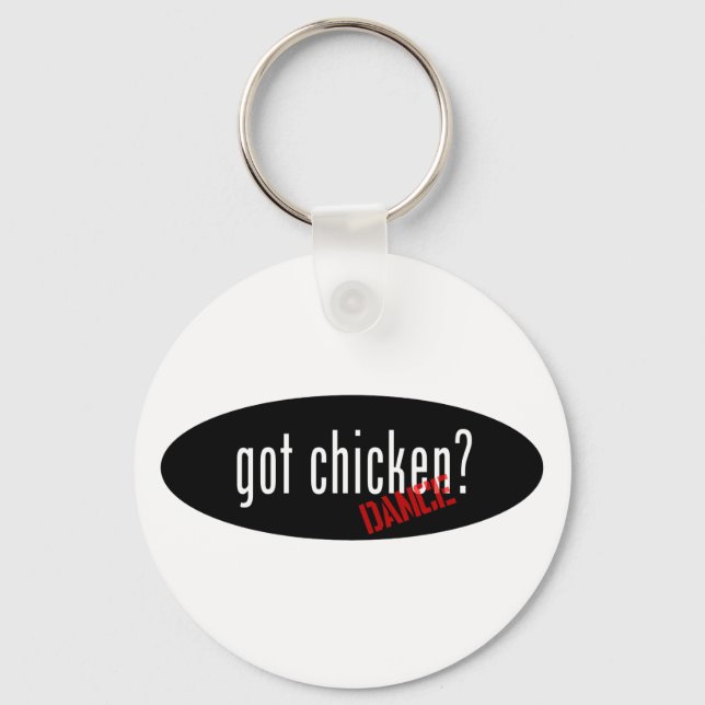 Porte-clés Articles de danse de poulet - obtenu poulet (Recto)