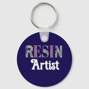 Porte-clés Artisan d'art en résine