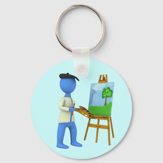 Porte-clés Artiste et Easel (Recto)