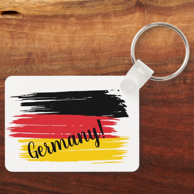 Porte-clés Artistic Brushstroke Germany Flag  (Recto)