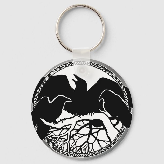 Porte-clés artistique Corbeau Faune Corbeau / Cade (Recto)