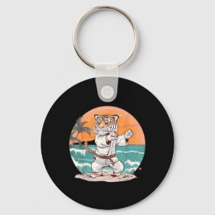 Porte-clés Arts martiaux de judo mignon Tigre Plage MMA Taekw