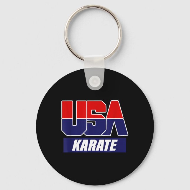 Porte-clés Arts martiaux de karaté Équipe USA 2021 (Recto)