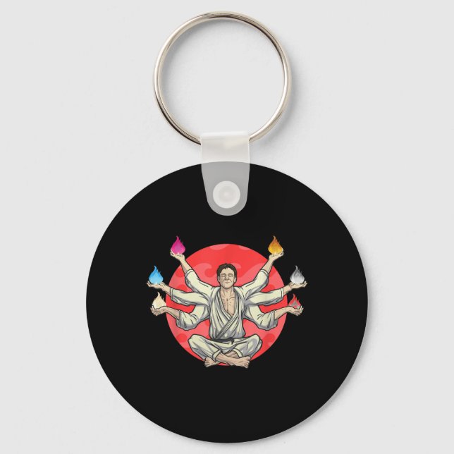 Porte-clés Arts martiaux Jiu Jitsu brésilien (Recto)