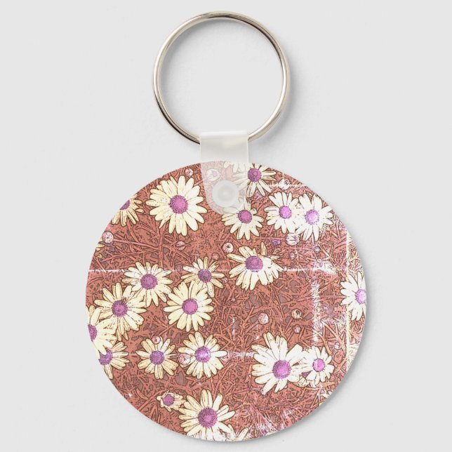 Porte-clés Artsy Daisies (Recto)