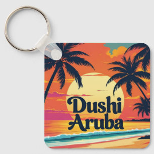 Porte-clés aruba coucher de soleil charmant