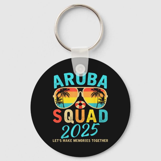 Porte-clés Aruba Squad 2025 Vacation Friends Family Matching  (Recto)