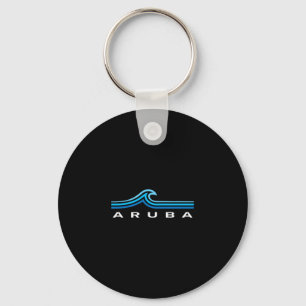 Porte-clés Aruba Vagues Vintage Hommes Femmes Filles Garçons
