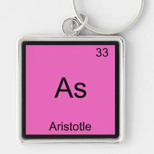 Porte-clés As - Aristote Funny Element Chimie Symbole Tee
