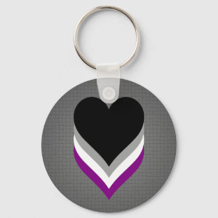 Porte-clés Asexuality orgueil coeur Porte - clé