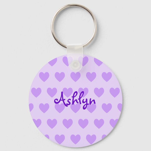 Porte-clés Ashlyn en violet (Recto)