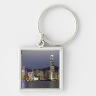 Porte-clés Asie, Chine, Hong Kong, ciel de la ville et 2