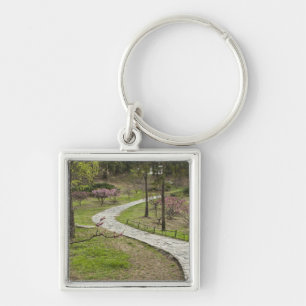 Porte-clés Asie, Chine, Pékin. Floraison printanière le long