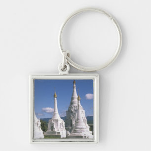 Porte-clés Asie, Myanmar, lac Inle. Pagodes. 2