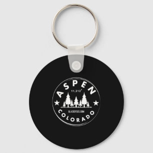 Porte-clés Aspen Colorado - grande forêt de montagne